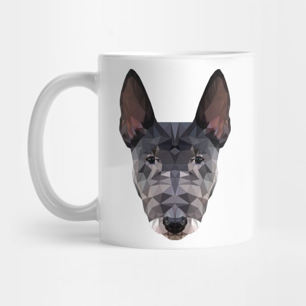 Low Poly Dog Bull Terrier Pet Dogs Art by Monstershirts